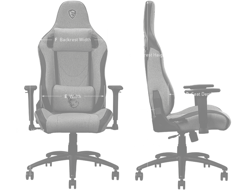 MSI MAG CH130 FABRIC 人體工學布料電競椅