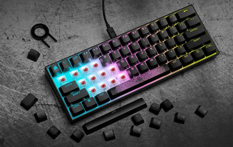 Corsair K65 MINI 60% RGB機械式鍵盤 (紅軸)