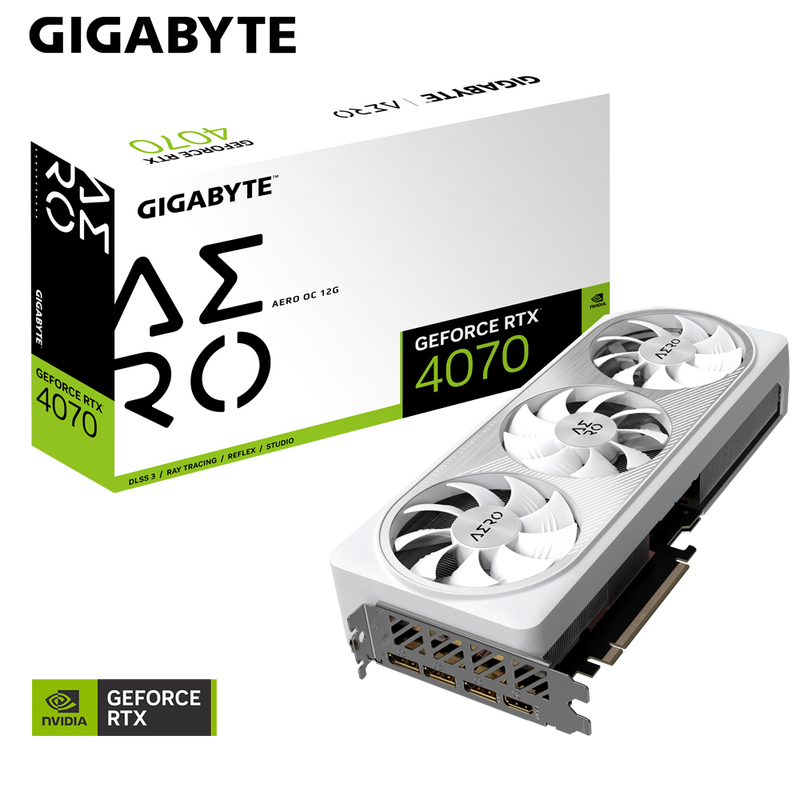 GIGABYTE 技嘉 GeForce RTX4070 12GB GDDR6X AERO OC Edition 顯示卡