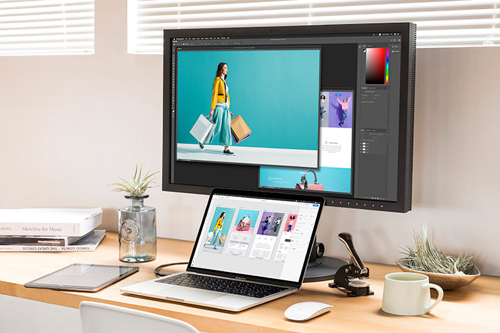 EIZO ColorEdge CS2740 4K IPS Wide-Gamut LED Hardware Calibration Monitor (With CH2700 Monitor hood )