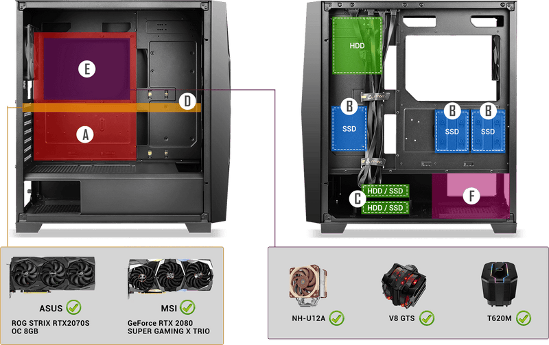 ANTEC DF800 FLUX ATX Mid-Tower RGB CASE with (Prizm-X-120-ARGB-3+C)