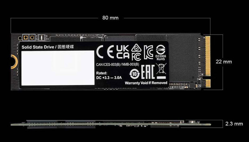Gigabyte AORUS Gen4 7300 SSD 1TB固態硬碟
