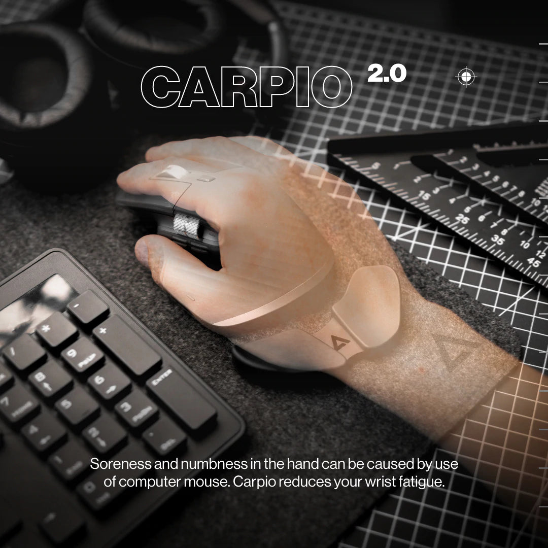 DELTAHUB Ergonomic Wrist Rest-Carpio 2.0人體工學流動滑鼠手腕托(左/右手)