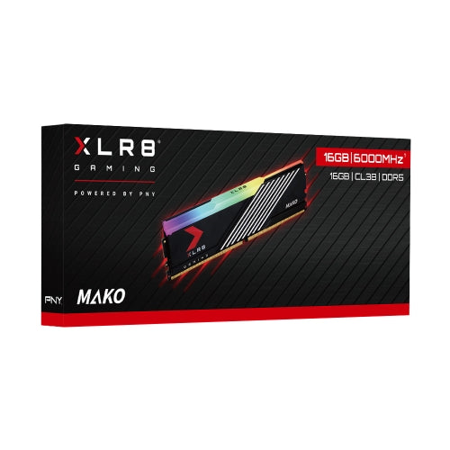 PNY XLR8 16GB Gaming MAKO EPIC-X RGB™ DDR5 6000MHz Desktop Memory