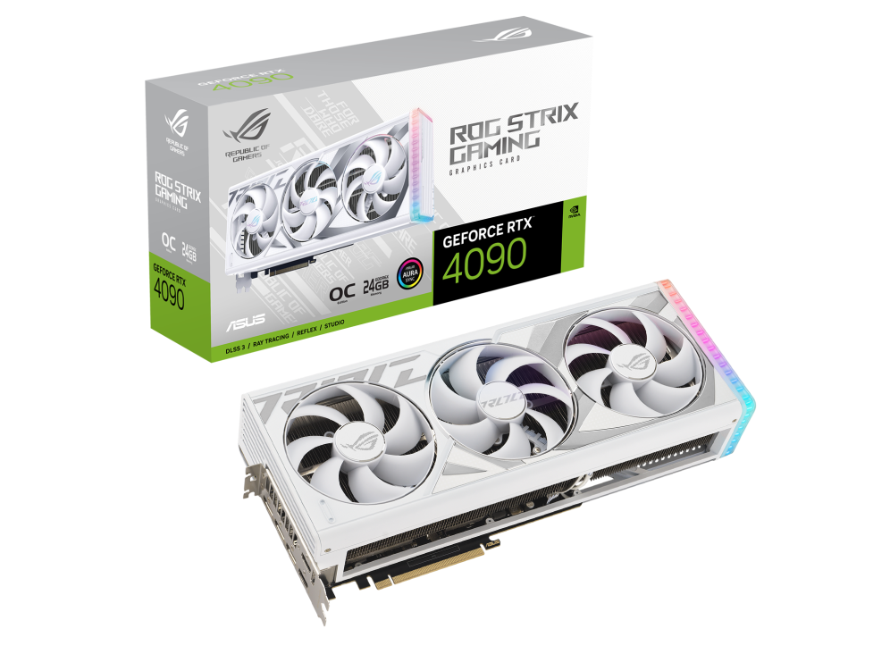 ASUS 華碩 ROG Strix GeForce RTX 4090 OC 白色顯示卡 24G