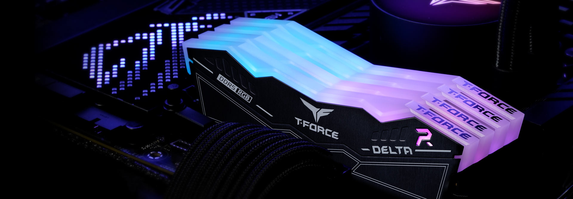 Team T-Force Delta RGB D5 7200Mhz 32GB (16GB ×2) CL34-42-42-84 (Black/White)