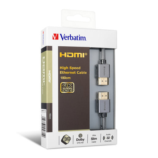 Verbatim HDMI V2.0 High Speed Ethernet HDMI Cable