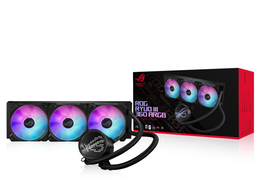 【高階專用】ASUS ROG RYUO III 360 ARGB 水冷散熱器 (Black/White)