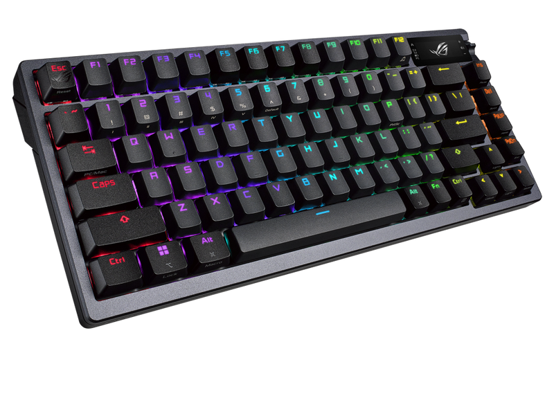 ASUS ROG Azoth NX 2.4 GHz SpeedNova OLED PBT 75% 無線機械自組遊戲鍵盤
