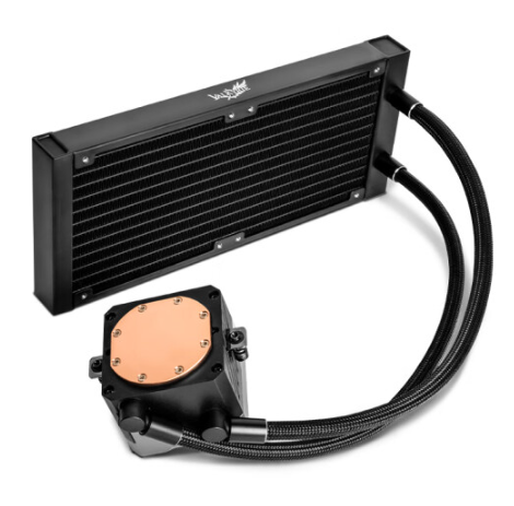 VALKYRIE E240 240mm LCD Display RGB Liquid CPU Cooler (Black)