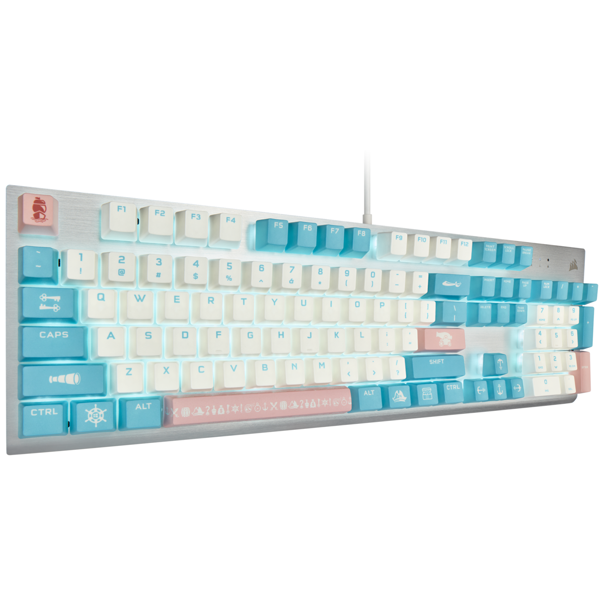 CORSAIR K60 Cherry Viola 機械軸 電競鍵盤 (Sweet Sky)