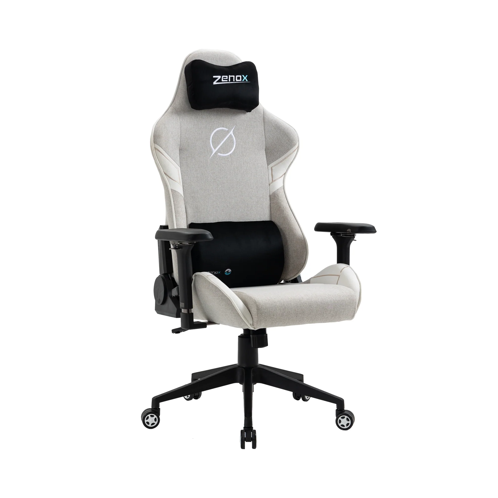 Zenox Saturn-MK2 Gaming Chair (Fabric/Light Grey)