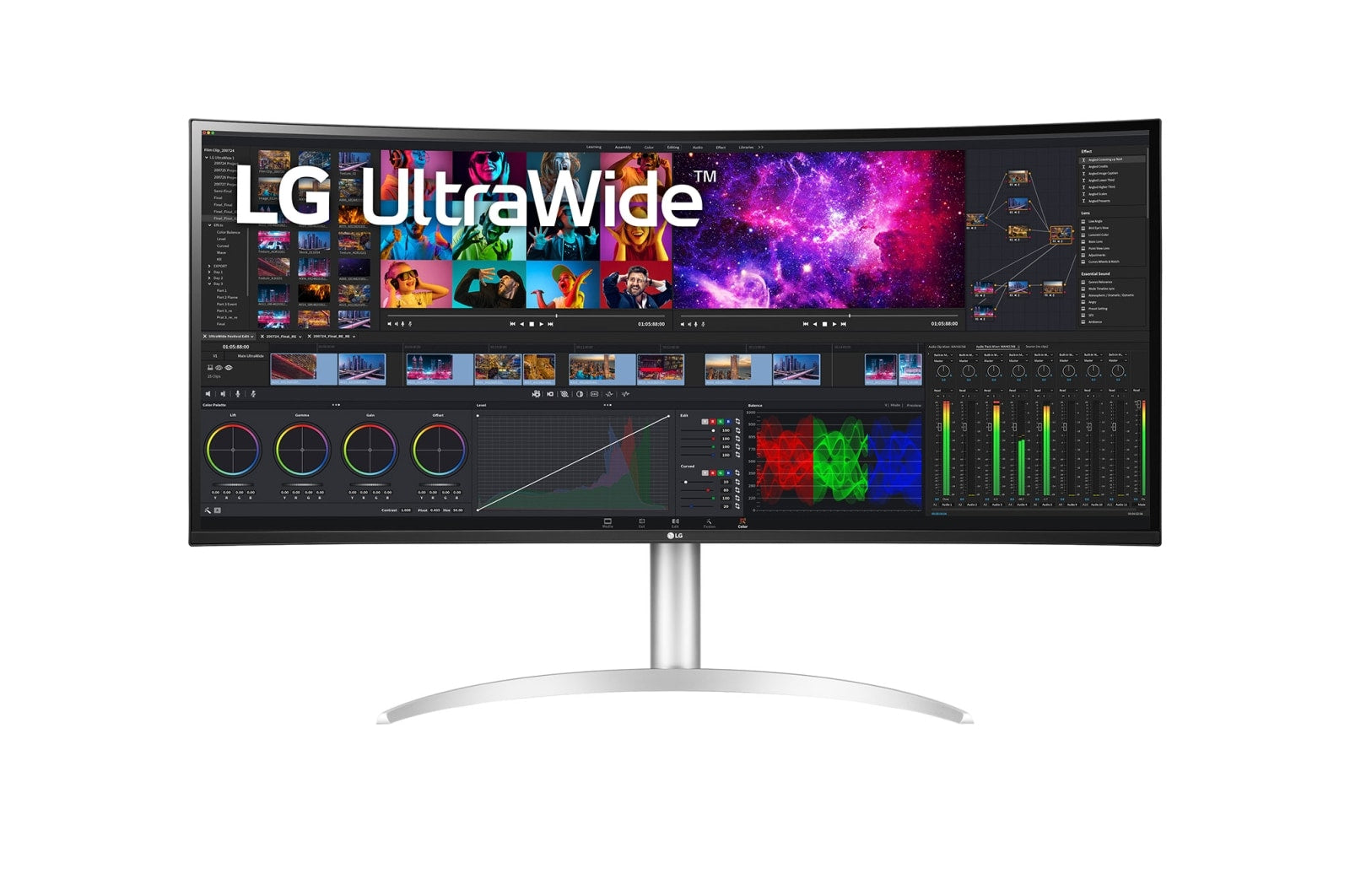 (內置喇叭) LG 40WP95C-W 旗艦曲面顯示器 40" 21:9 4K UHD nanoIPS 144Hz 1ms Curved 2300R - 5120 x 2160