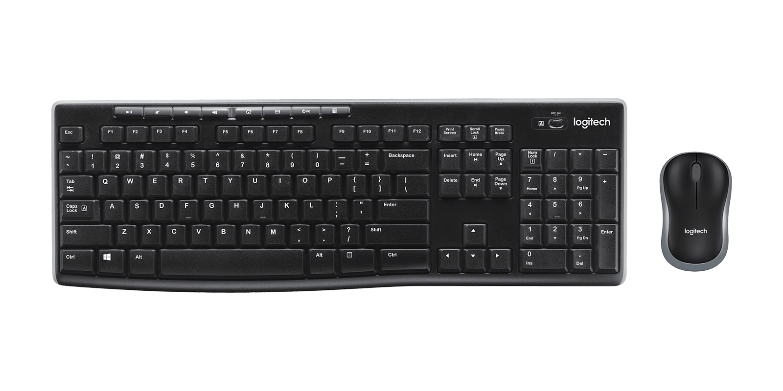 Logitech MK270 Space-saving Wireless Keyboard and Mouse Combo 