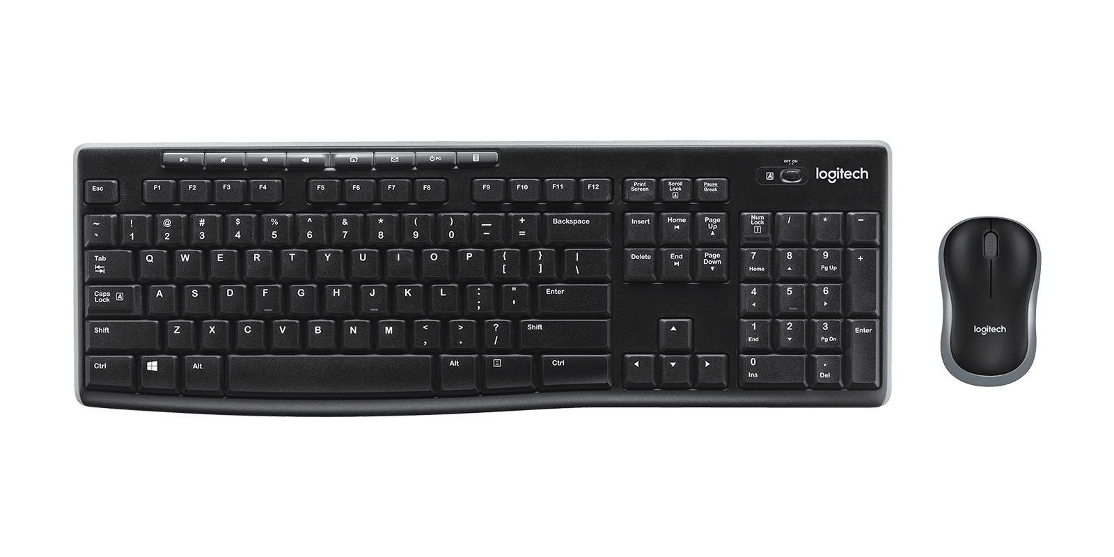 Logitech MK270 Space-saving Wireless Keyboard and Mouse Combo