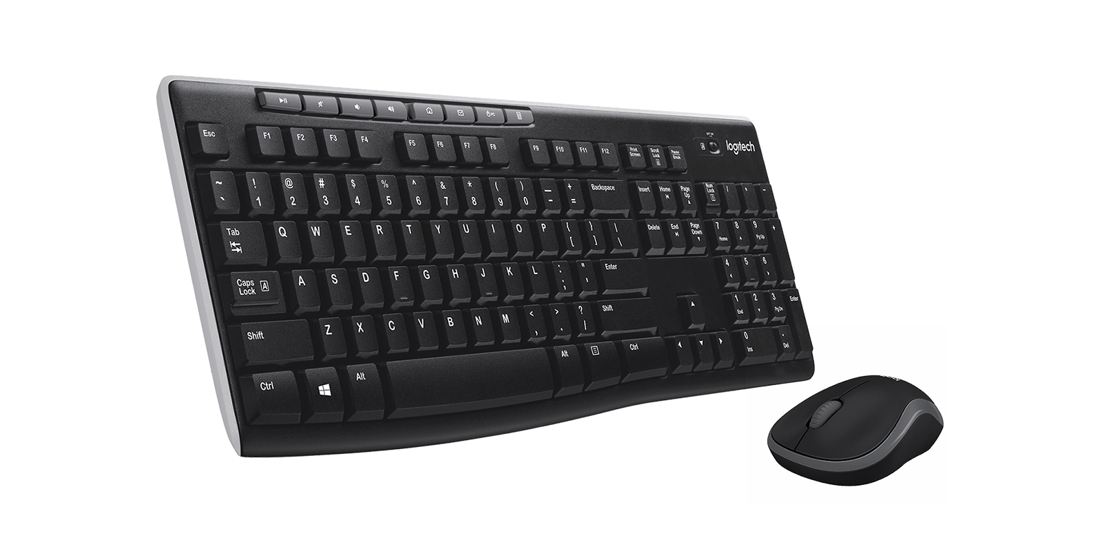 Logitech MK270 Space-saving Wireless Keyboard and Mouse Combo