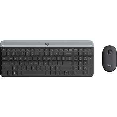 Logitech MK470 Slim 静音多功无线键盘滑鼠组合KeyBoard+Mouse Combo