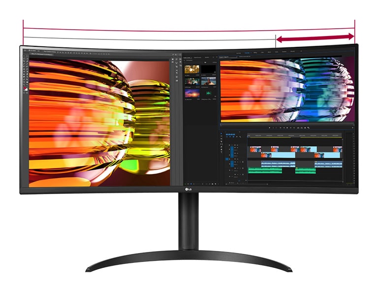 (內置喇叭) LG 34WP65C-B 曲面顯示器 34" 21:9 UltraWide QHD VA - 3440 x 1440