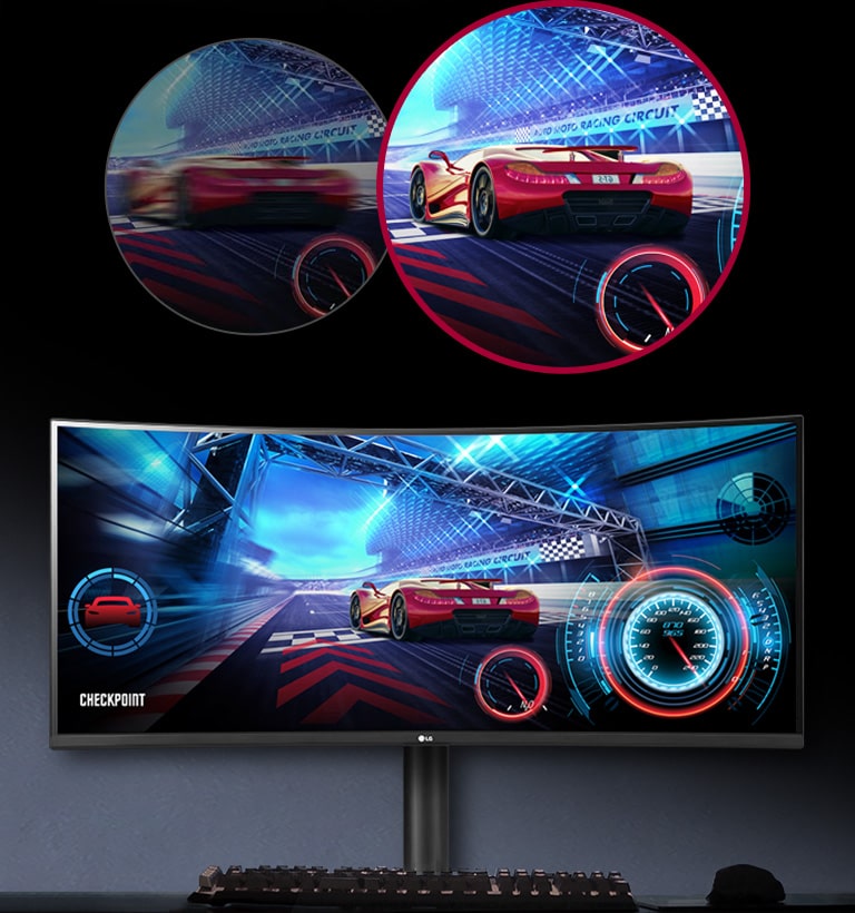(内置喇叭) LG 34WP65C-B 曲面显示器34" 21:9 UltraWide QHD VA - 3440 x 1440