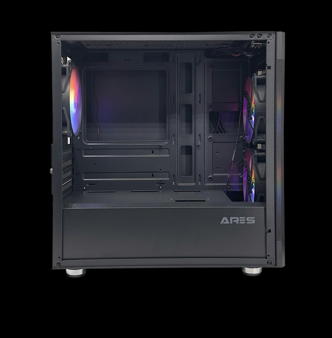 ARES Andras Rainbow LED MATX 電競側透玻璃-送3風扇