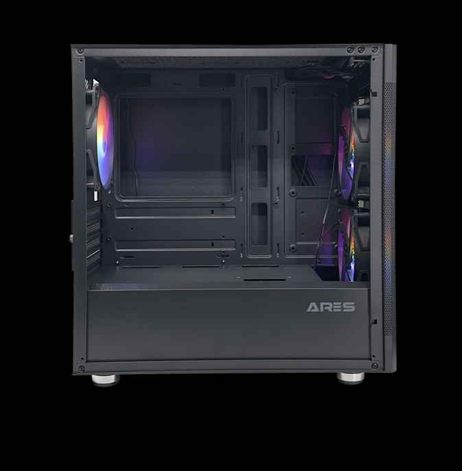 ARES Andras Rainbow LED MATX 电竞侧透玻璃-送3风扇