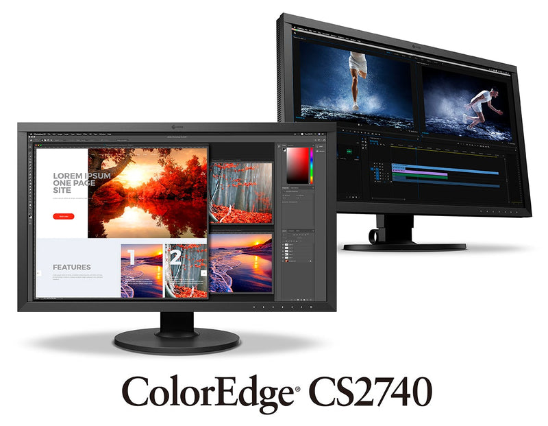 EIZO ColorEdge CS2740 4K IPS Wide-Gamut LED Hardware Calibration Monitor (With CH2700 Monitor hood )