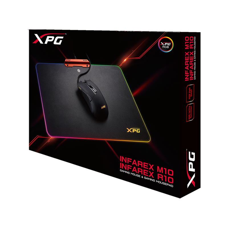 ADATA XPG Infarex M10 + Infarex R10 光學滑鼠+滑鼠墊套裝組合
