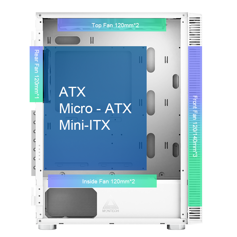 Montech X3 GLASS ATX Case ARGB CASE