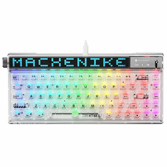 MACHENIKE KT68 B68W LED White Limited Edtion 無線 LED機械鍵盤
