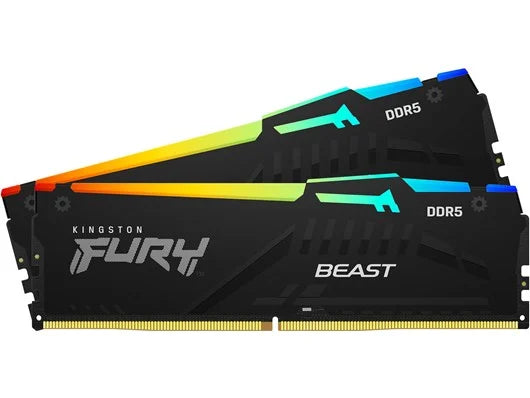 Kingston FURY RGB DDR5 5600Mhz Memory 64GB (2x32GB) ( KF556C40BBAK2-64) 