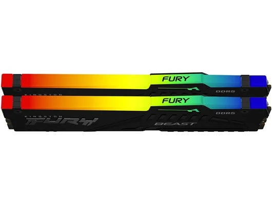 Kingston FURY BEAST RGB DDR5 5600Mhz Memory 64GB (2x32GB) ( KF556C40BBAK2-64)