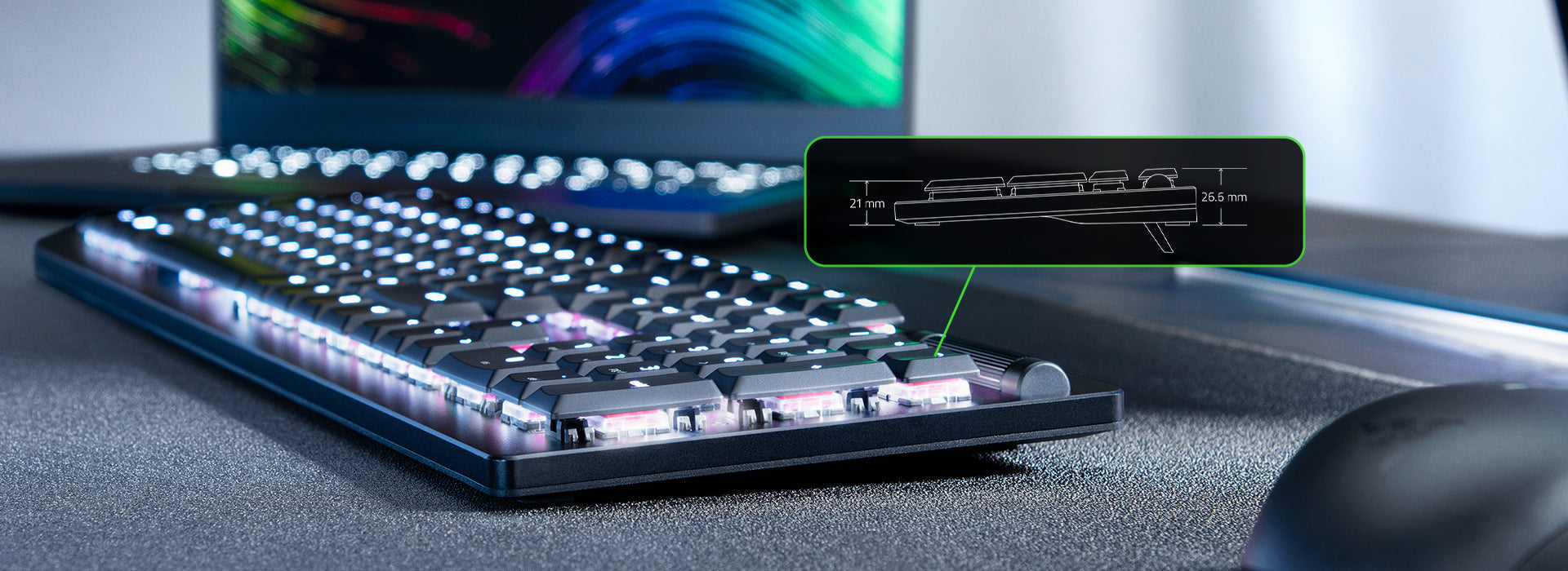 Razer DeathStalker V2 Pro Wireless Low Profile Optical Gaming Keyboard 無線光學機械鍵盤