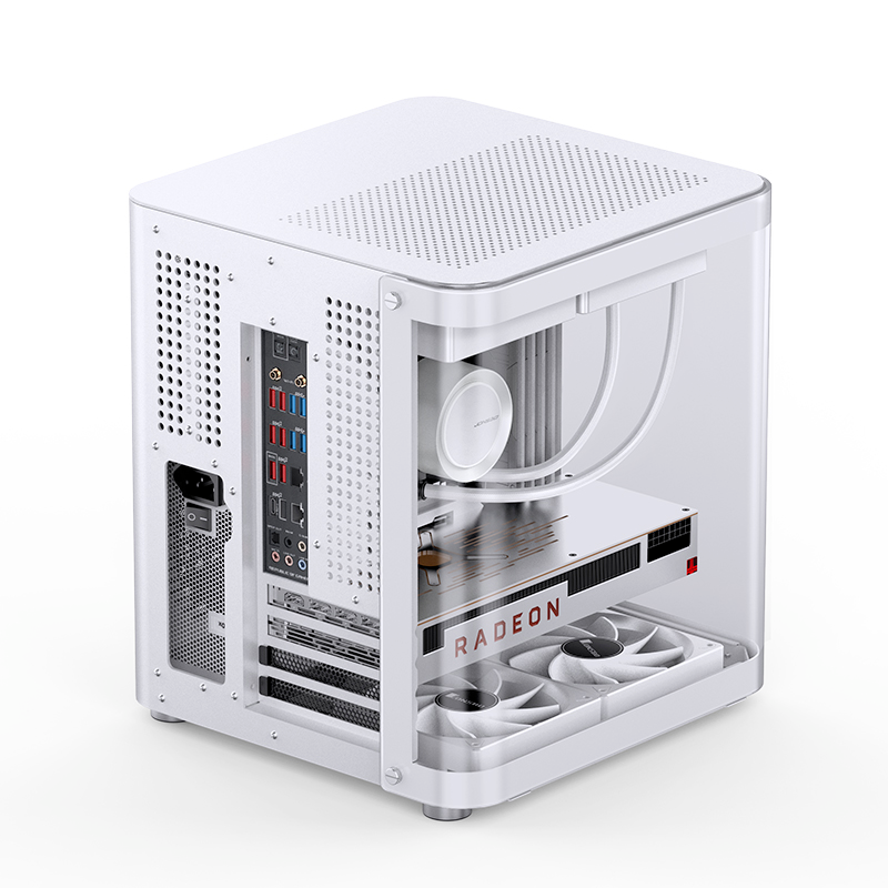 Jonsbo TK-1 Micro-ATX 星艦倉 環型鋼化玻璃側透 小型機箱 (黑/白)