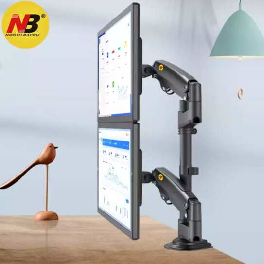 NB 氣壓式LED雙屏22"-32"顯示器支架 H180