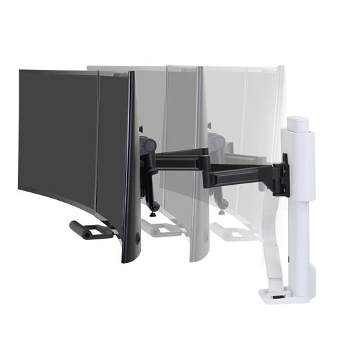 Ergotron TRACE™ Dual Monitor Mount (black/white) 