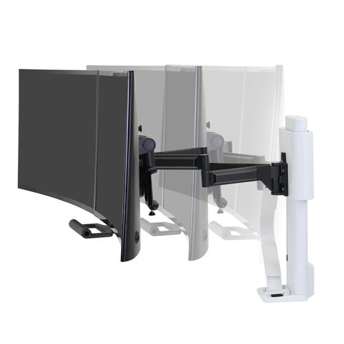 Ergotron TRACE™ Dual Monitor Mount (black/white)