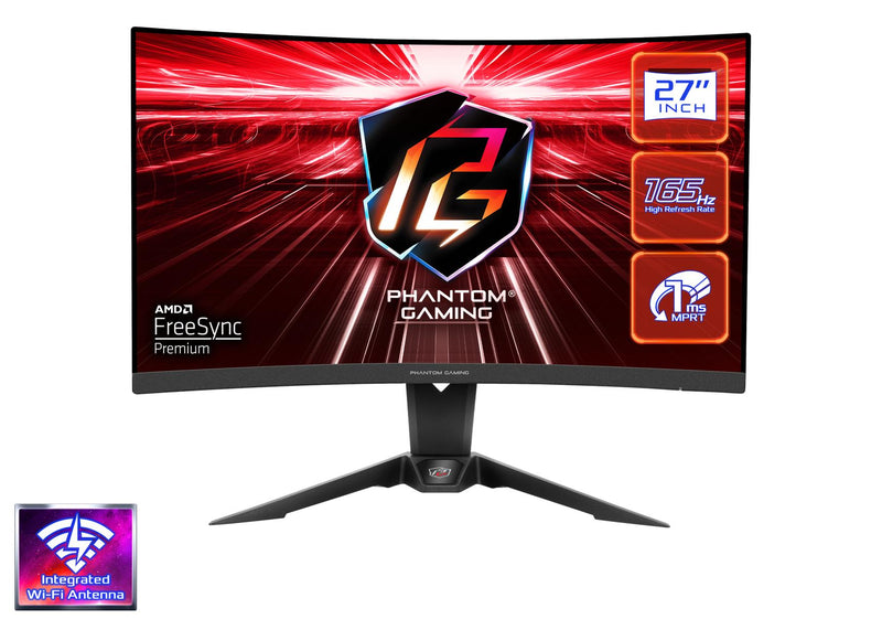 ASRock Phantom Gaming PG27Q15R2A 27" 2K QHD 165Hz VA FreeSync Premium HDR400 電競顯示器