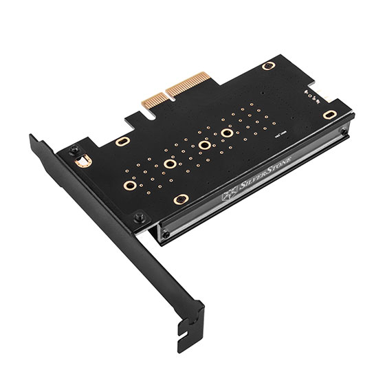 SilverStone ECM24 ARGB M2 轉 PCIe 3.0 x4 ARGB轉接卡與散熱鰭片組