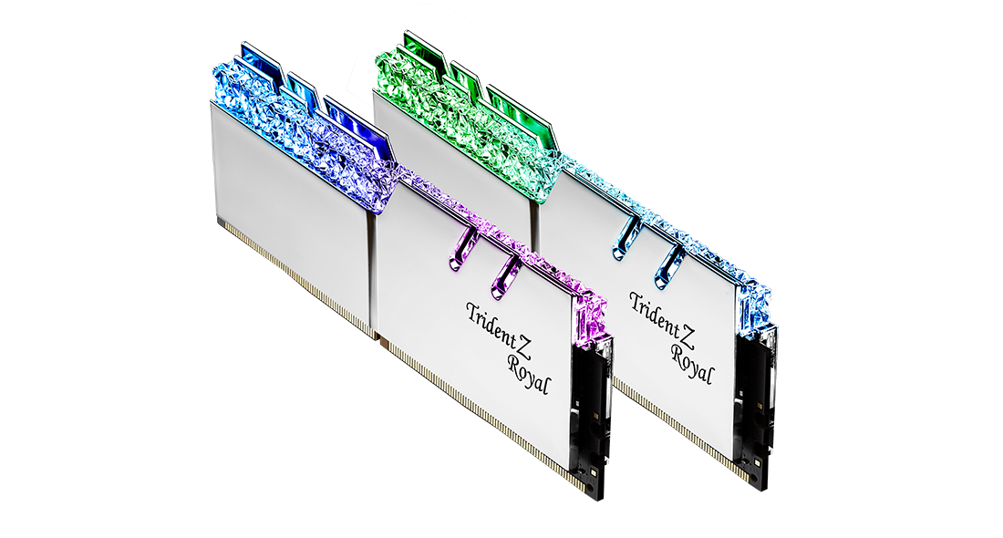 G.Skill Trident Z Royal Silver RGB DDR4 3200 MHz 32GB (16GB x 2) (F4-3200C16D-32GTRS)