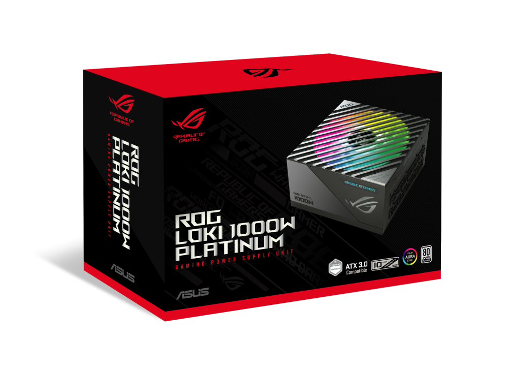 ASUS ROG LOKI 1000W 80Plus Platinum SFX-L 白金 全模組 主機電源