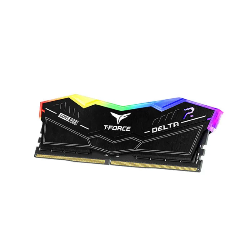 Team T-Force Delta RGB DDR5 6000Mhz 32GB (16GB ×2) - 黑色- DDR5