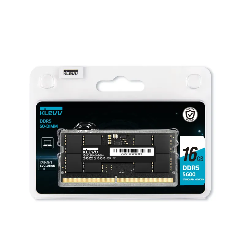 Klevv 科賦DDR5 5600MHz SODIMM Notebook RAM Single - 16GB x1