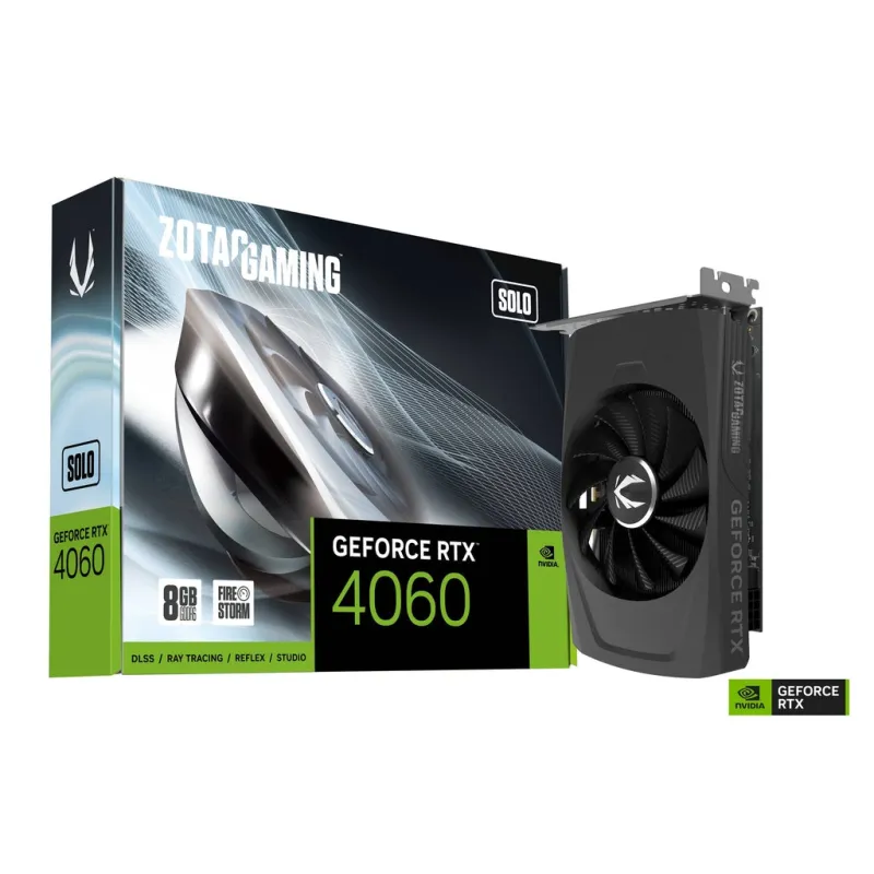 ZOTAC GAMING SOLO GeForce RTX 4060 8G 顯示卡- GeForce - 顯示卡