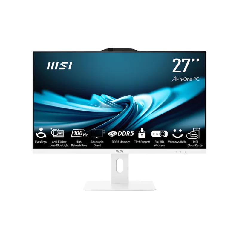 MSI 微星 PRO AP272P 14M 一體式電腦 27"FHD 14TH CPU 白色 - I7-14700 / 16GBRAM / 1TB SSD