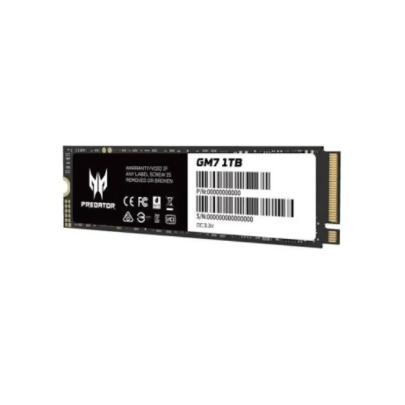 ACER Predator GM7 PCIe 4.0 M.2 SSD (7200 MB/s) - 2TB - 固態硬碟