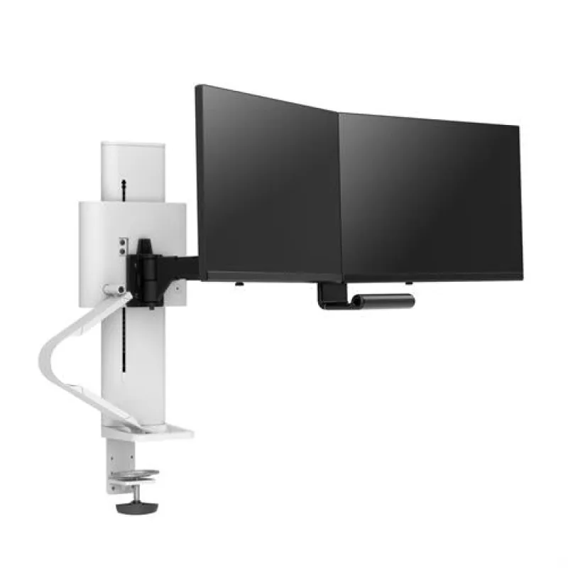 Ergotron TRACE™ Dual Monitor Mount (black/white) - 白色