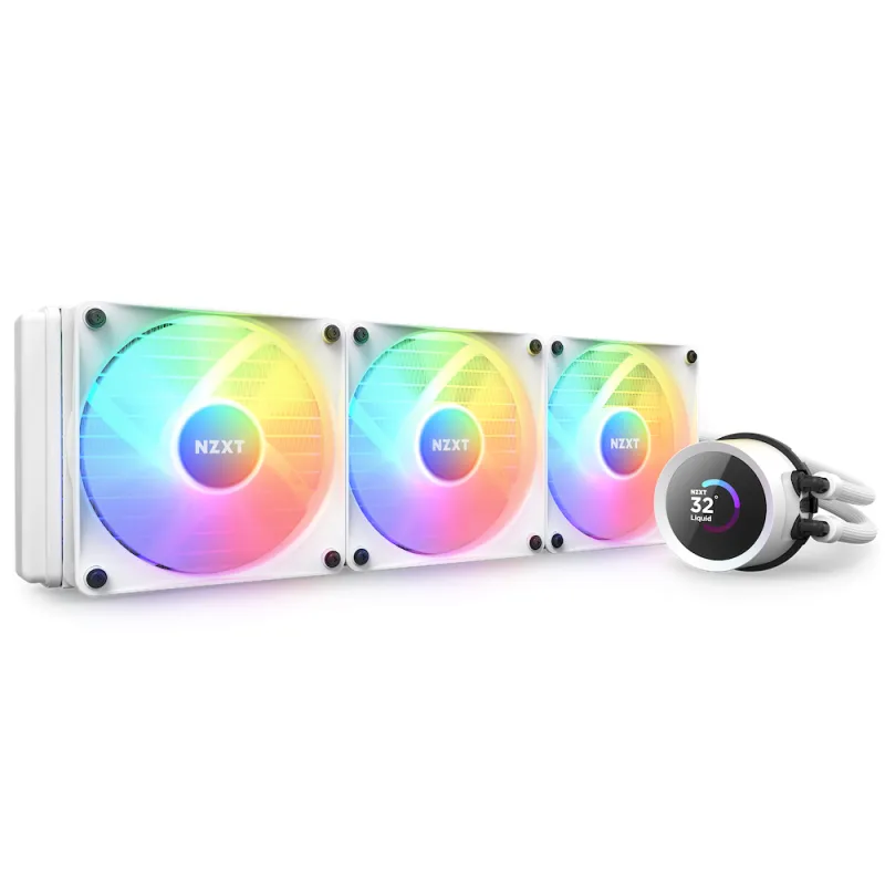 NZXT Kraken 360 RGB WHITE 水冷 訳あり ほぼ新品 NZXT Kraken 360 RGB 360mm 水冷散熱器- White 白色- 水冷散熱器(AIO
