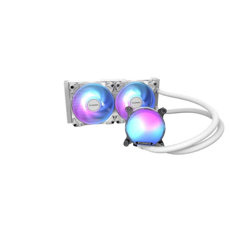TCOMAS 鈦鉭 SJ-A080 INTEL/AMD 240MM CPU 水冷散熱器 - 白色 / AMD
