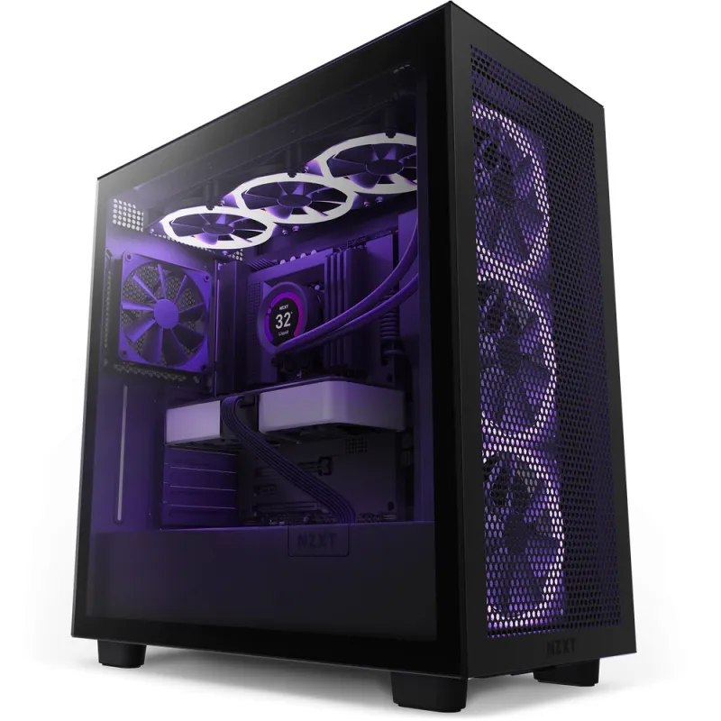 NZXT 2024 H7 FLOW Mid-Tower ATX Case - 黑色 / RGB