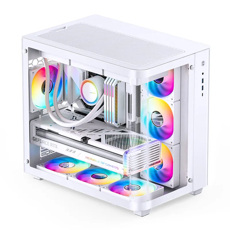 JONSBO TK-3 Computer Case 曲面海景房 ATX機箱 (支持ATX 背插式主板) - 白色 - ATX 機箱 - 機箱 ...